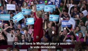 Clinton dans le Michigan pour y assurer le vote démocrate