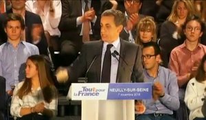 Si un enfant ne veut pas de jambon à la cantine, il prendra "une double ration de frites", lance Sarkozy