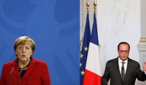 Merkel et Hollande félicitent Trump, mais nuancent