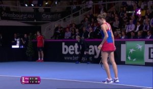 Fed Cup : INCROYABLE point de Caroline Garcia et Kristina Mladenovic !