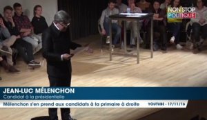 Primaire à droite : Jean-Luc Mélenchon dézingue les candidats