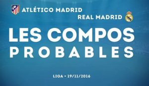 Atlético Madrid - Real Madrid : les compos probables
