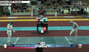 CdM SD Orléans - T64 Gregorio (ITA) vs Bunyatova (AZE)