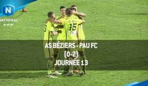 J13 : AS Béziers - Pau FC (0-2), le résumé