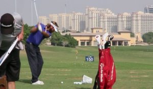 GOLF - Tour européen : L'échauffement de Dubuisson