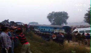 Une centaine de morts dans un déraillement de train en Inde
