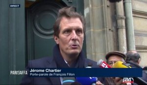 Réactions devant le domicile de François Fillon