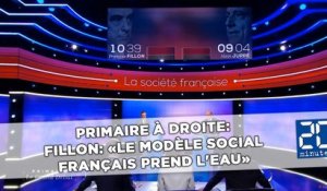 Primaire à droite: Fillon: «Le modèle social français prend l'eau»