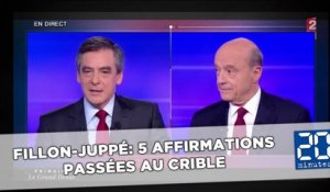 Débat Juppé / Fillon: Cinq affirmations passées au crible