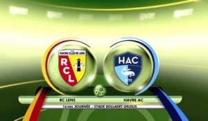 Résumé de Lens - HAC (1-0) du 25/11/2016