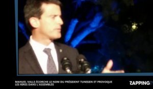 Manuel Valls écorche le nom du président tunisien et le traite de "zizi"