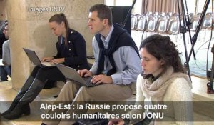 ONU : la Russie propose 4 couloirs humanitaires pour Alep-Est