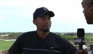 Golf - Hero World Challenge - La réaction de T.Woods après son 1er tour