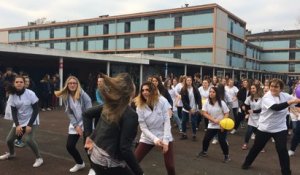 Flash mob à Cornu en faveur du Téléthon