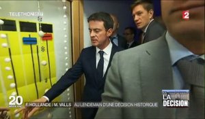 Manuel Valls rend hommage à François Hollande