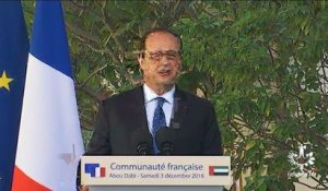 Discours devant la communauté française des Émirats arabes unis