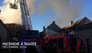 Viroinval: important incendie à Mazée