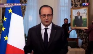 Déménagement de François Hollande pendant son discours d'adieu - parodie hilarante