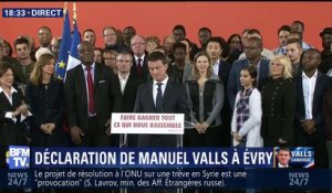 Manuel Valls: "Je suis candidat à la présidence de la République"