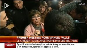 Quand Manuel Valls se fait clasher par une militante... Pas commode!