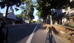 Un chauffard s'en prend à un cycliste parce qu'il laisse passer les piétons