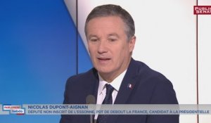Primaire de la Gauche - "On fait passer pour neuf ce qui est vieux" déplore Nicolas Dupont-Aignan