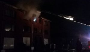 Incendie dans le quartier du Mont-à-Leux, à Mouscron