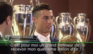 Ballon d'Or - Ronaldo: "Un rêve qui se réalise"