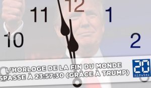 L'horloge de la fin du monde passe à 23:57:30 (grâce à Trump)