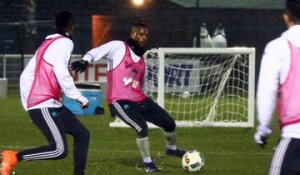 Premier entraînement diluvien pour Patrice Evra