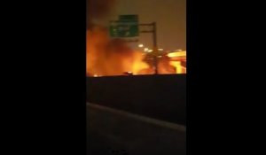 Explosion d'un pétrolier en direct à Washington