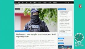 Australie : la police déjoue un "complot terroriste"