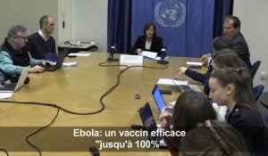 Ebola: un vaccin efficace "jusqu'à 100%"