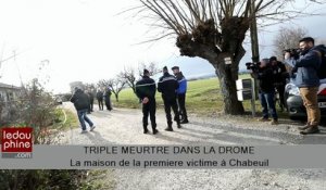 Triple meurtre dans la Drôme: sur les lieux du premier meurtre