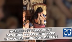 Noël : Elles reçoivent des ours en peluche avec la voix de leur papy décédé