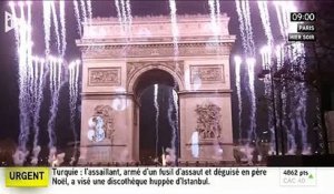 Regardez les superbes images du show en haut des Champs Elysées offert hier soir juste avant minuit