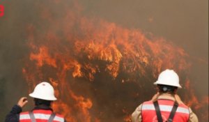 Un spectaculaire incendie ravage les collines de Valparaiso au Chili