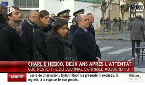 Deux ans après, sobres commémorations à Paris des attentats contre Charlie  Hebdo et l'Hyper Cacher