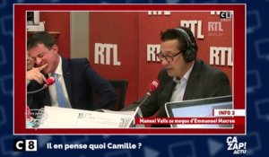Le fou rire de Manuel Valls lorsque Laurent Gerra imite Emmanuel Macron