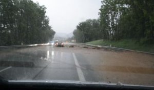La RD 1004 inondée entre Marmoutier et...