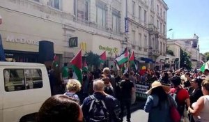 200 manifestants pro-palestiniens rue de la...