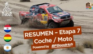 Resumen de la Etapa 7 - Coche/Moto - (La Paz / Uyuni) - Dakar 2017