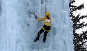 94 grimpeurs se sont affrontes pour la coupe du monde de cascade de...