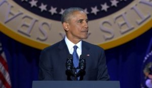 A Chicago, un dernier discours et des larmes pour Barack Obama