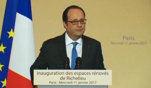 Discours lors de l'inauguration des espaces rénovés de Richelieu