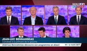 Primaire à gauche - le débat : Jean-Luc Bennahmias découvre son programme en direct