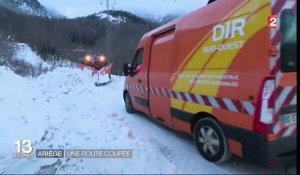 Ariège : une route coupée