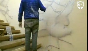 Cet artiste transforme ces ennuyeux murs en de belles œuvres d’art grâce au graffiti