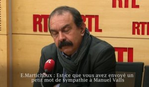 Gifle à Manuel Valls : "Il y a parfois une justice accélérée", déplore Philippe Martinez