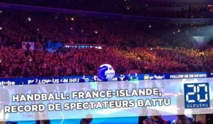 Handball: France-Islande, record de spectateurs battu